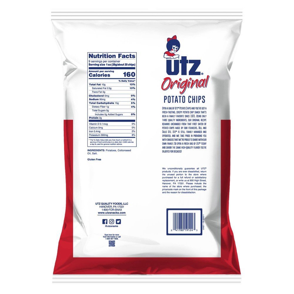 slide 9 of 9, Utz Potato Chips 9.5 oz, 9.5 oz