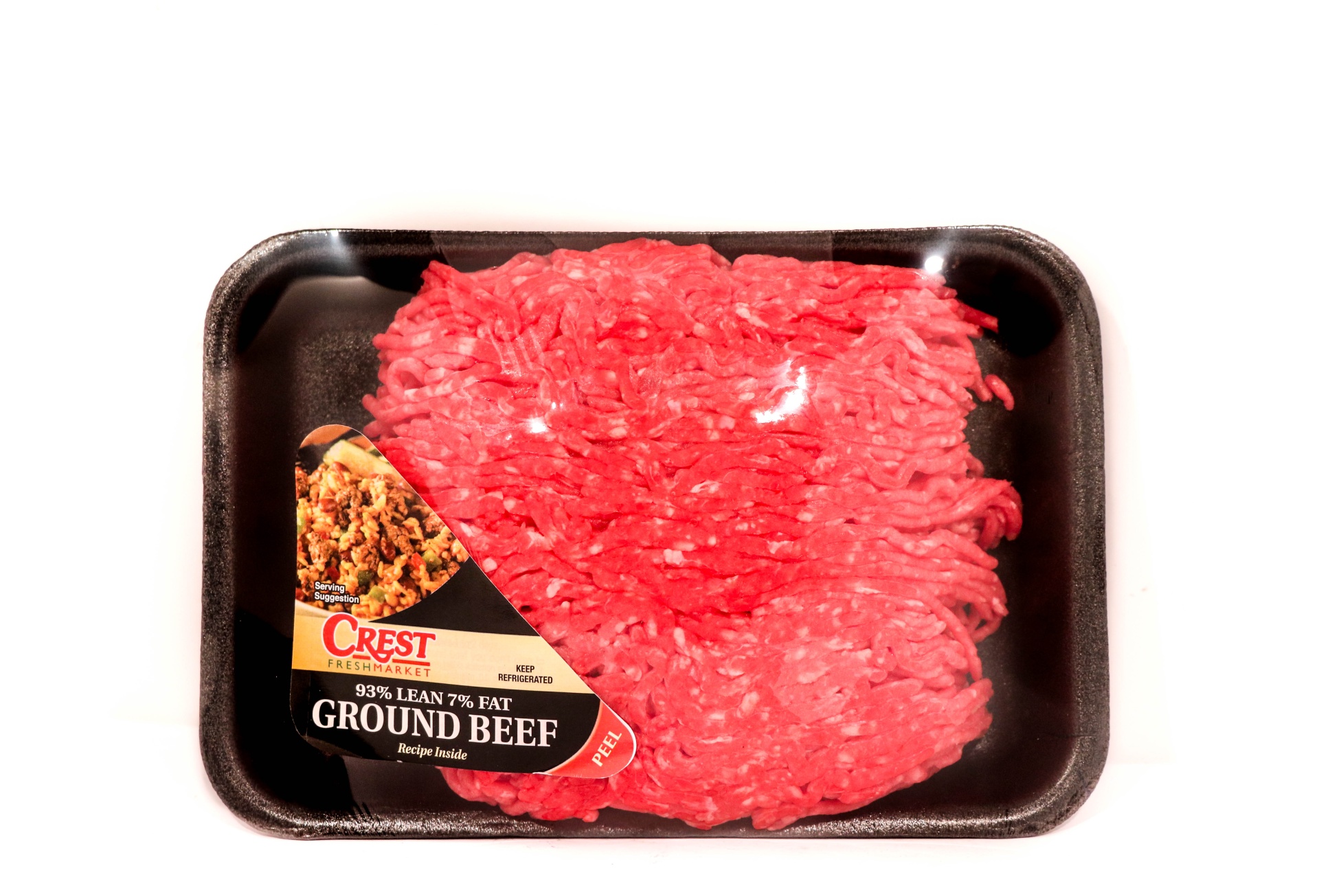 slide 1 of 1, Crest Fresh Market 93% Lean Ground Beef, per lb