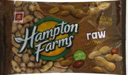 Hampton Farms Raw Natural Peanuts 24 oz