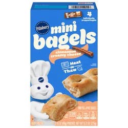 Pillsbury Cinnamon Creamy Cheese Frozen Mini Bagels - 9.72 oz