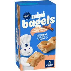 Pillsbury Cinnamon Creamy Cheese Frozen Mini Bagels, 9.72 oz