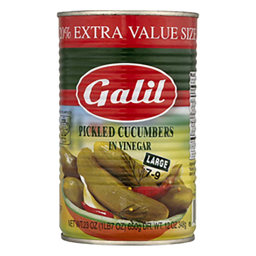 slide 1 of 10, Galil Pickled Cucumbers In Vinegar Large Value Size - 23 oz, 23 oz