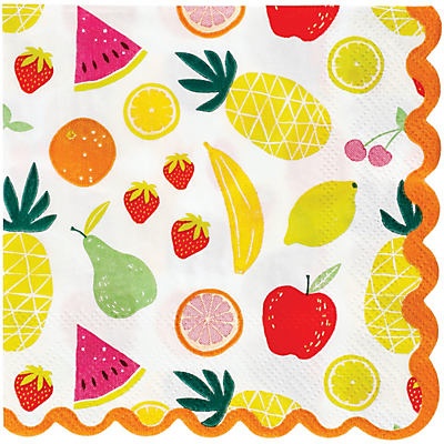 slide 1 of 1, Destination Holiday Tutti Fruity Summer Beverage Napkins, 16 ct