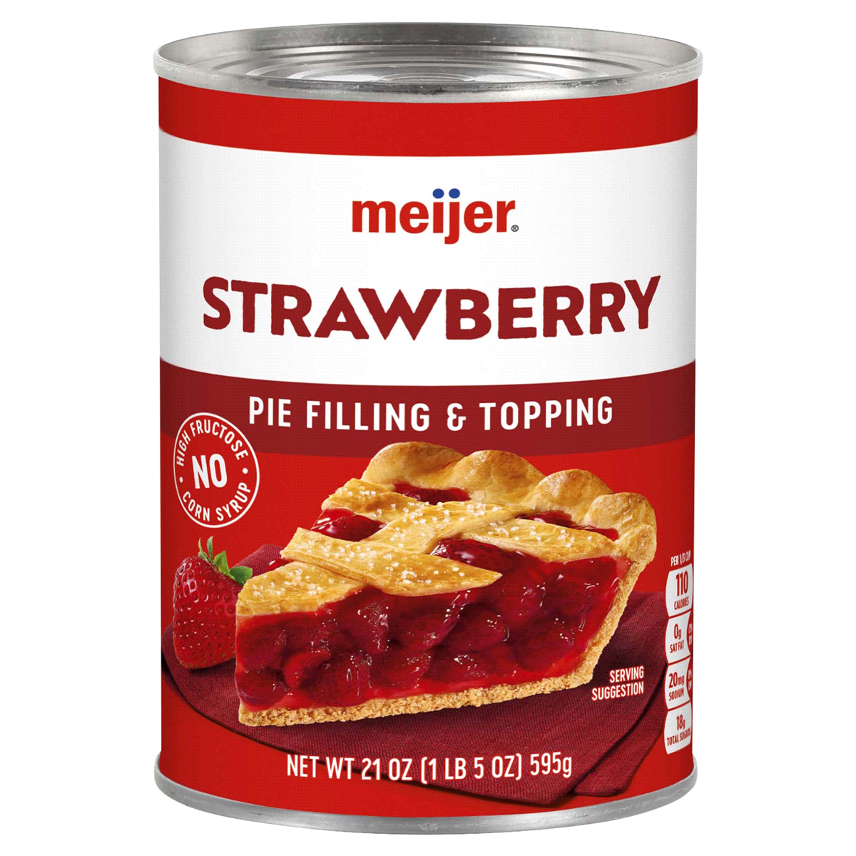 slide 1 of 3, Meijer Strawberry Pie Filling, 21 oz