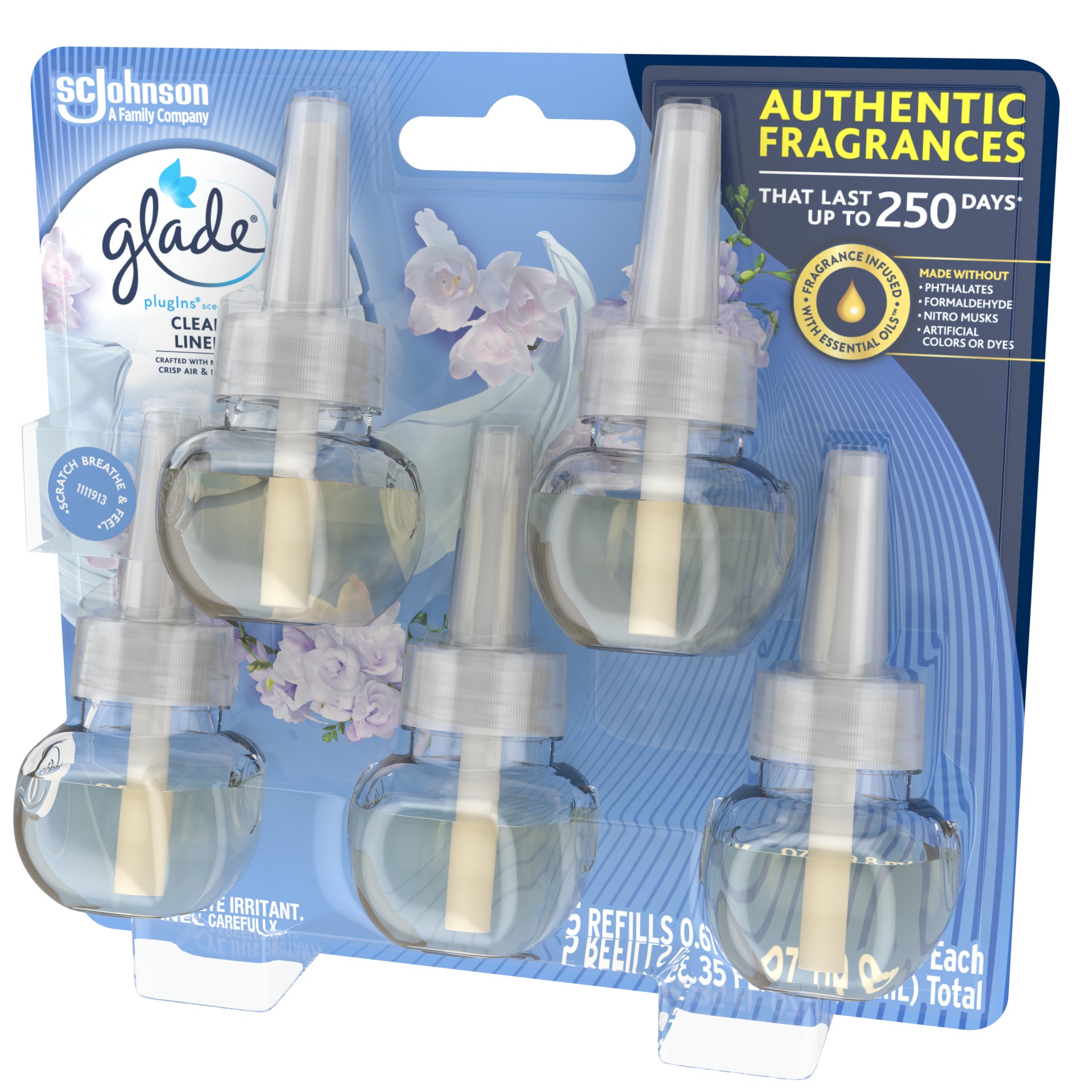 Glade PlugIns Clean Linen Scented Oil Refills - Shop Air Fresheners at H-E-B