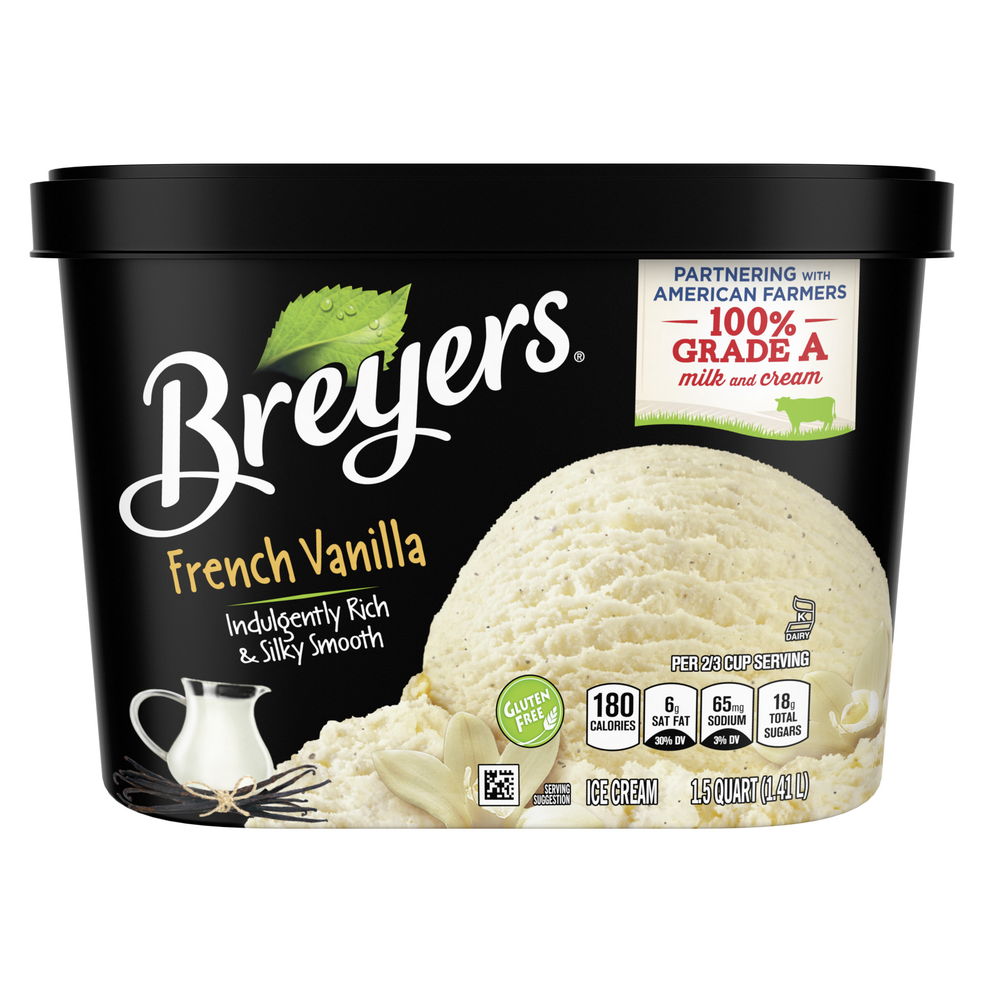 slide 2 of 4, Breyers French Vanilla Ice Cream, 