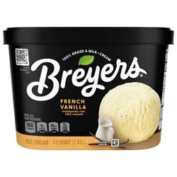 Breyers Classics Ice Cream French Vanilla, 48 oz