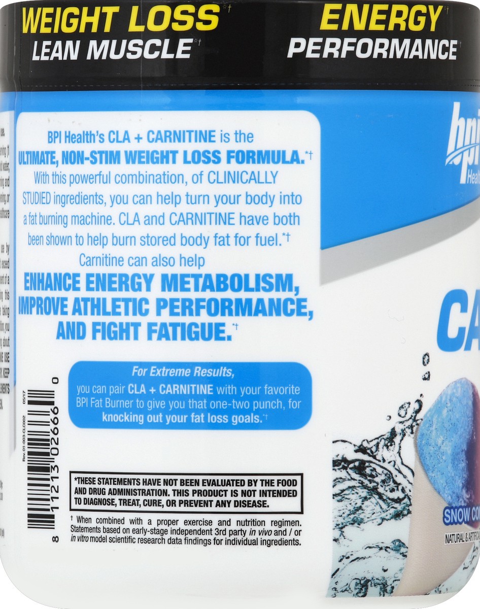 slide 3 of 6, BPI CLA + Carnitine 11.29 oz, 11.29 oz