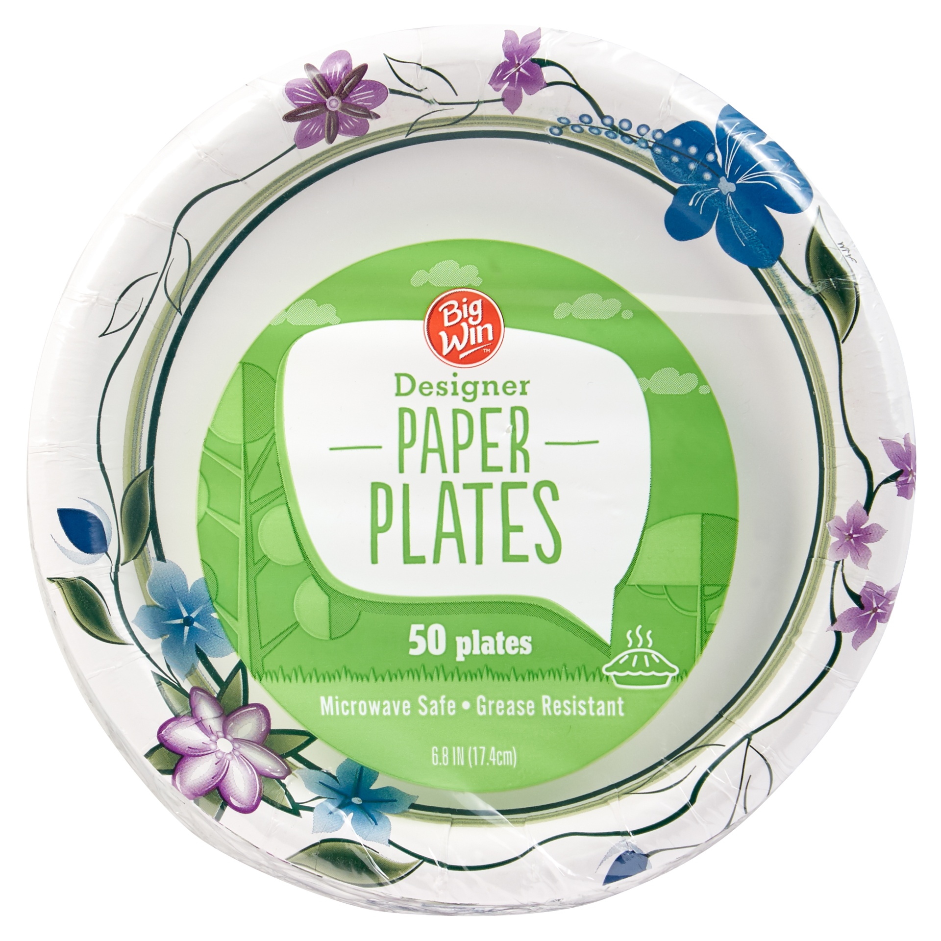 Big Win Bw Printed Plates 7In 50 ct | Shipt