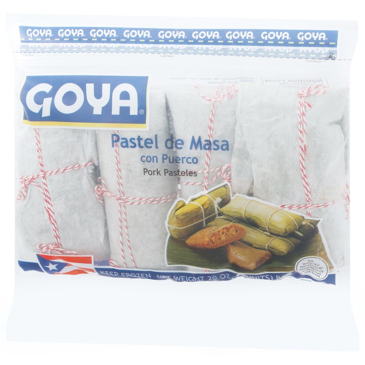 slide 6 of 9, Goya Pork Pasteles Con Puerco Pasteles De Masa 4 Units 20 oz, 20 oz