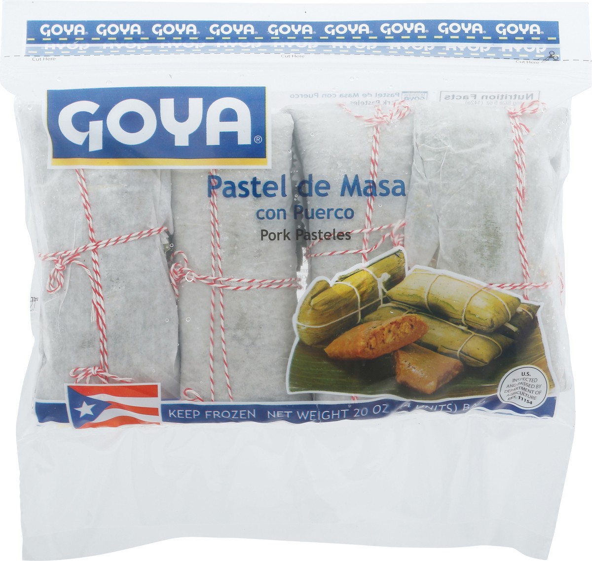 slide 8 of 9, Goya Pork Pasteles Con Puerco Pasteles De Masa 4 Units 20 oz, 20 oz