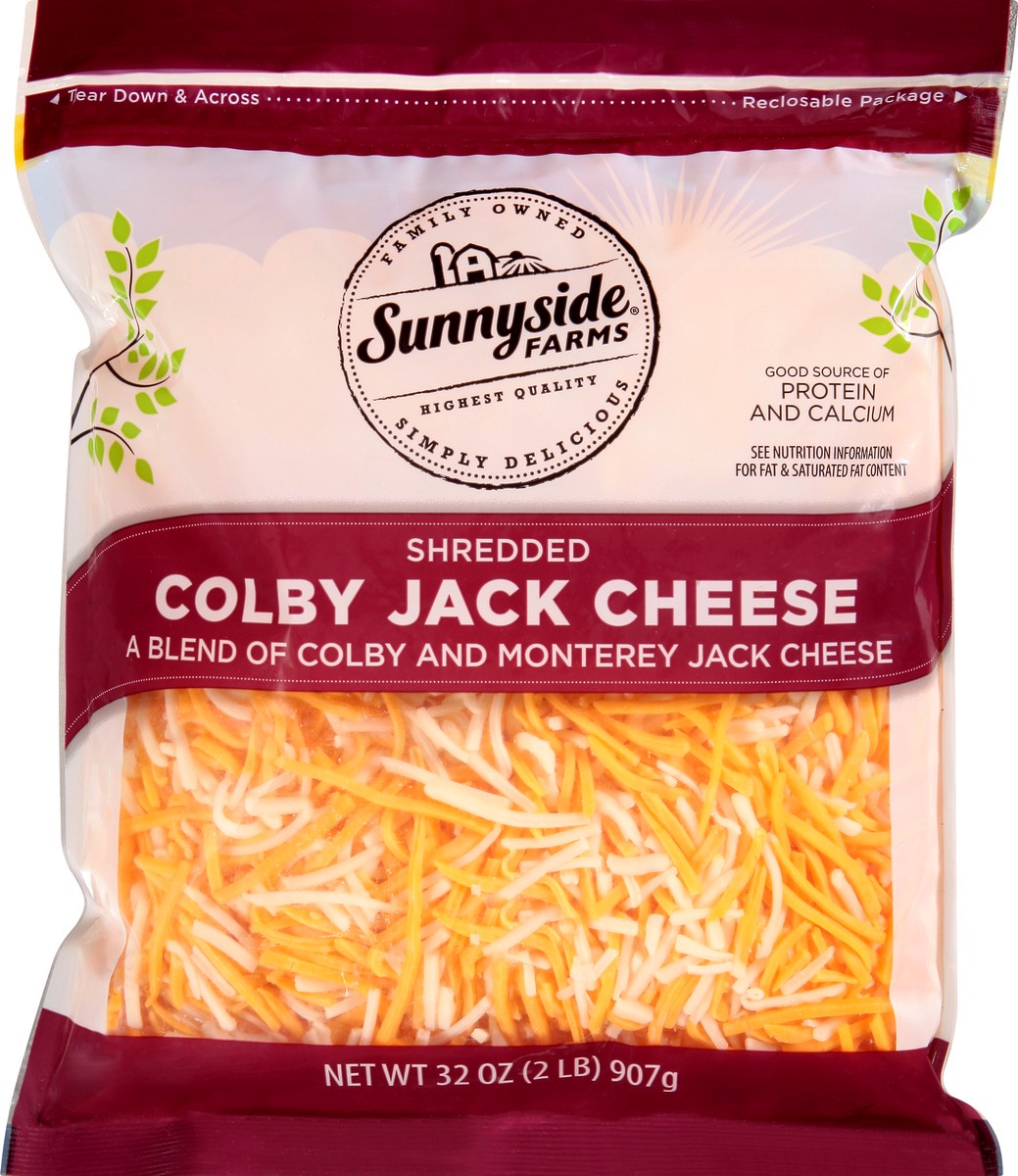 slide 1 of 12, Sunnyside Farms Colby Jack Shredded Cheese - 32 oz, 32 oz