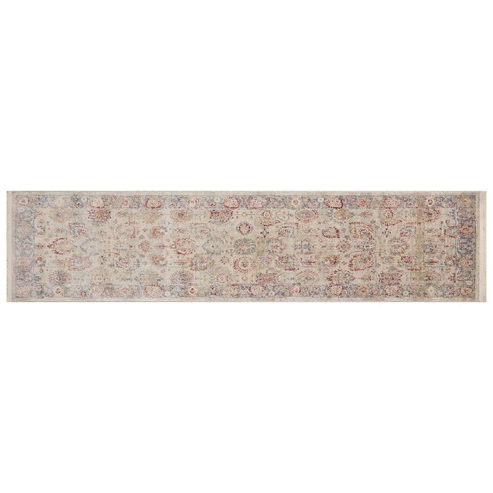 slide 1 of 1, Modavari Cora Runner Ivory Ocean Rug, 8 x 2 ft