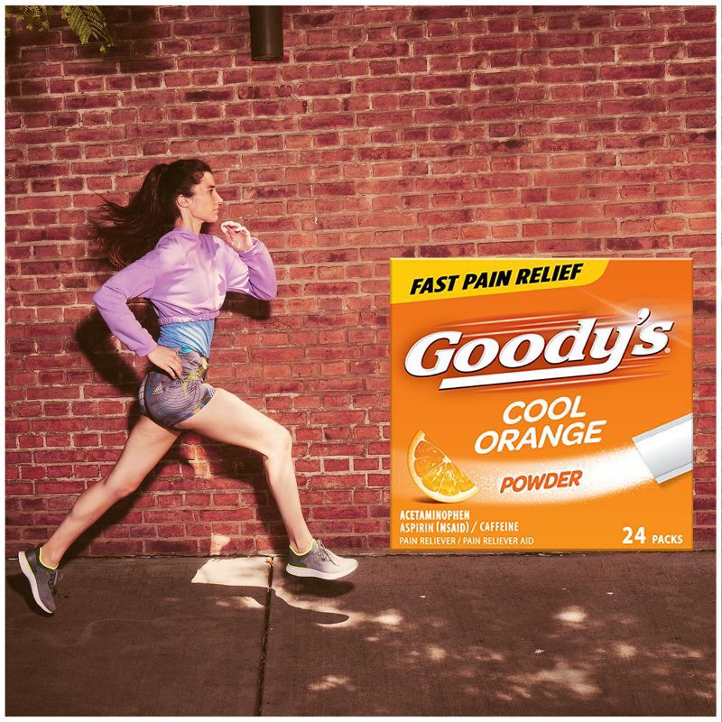 slide 2 of 5, Goody's Extra Strength Headache and Pain Relief Powder - Acetaminophen - Cool Orange, 24 ct