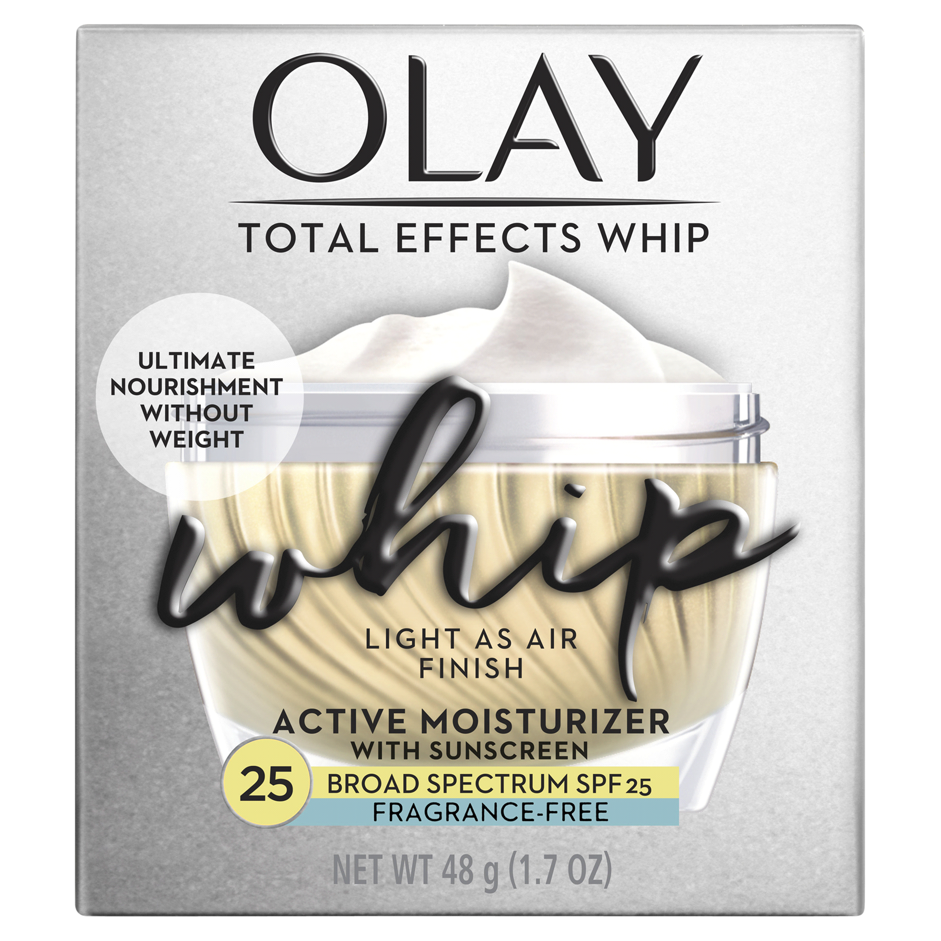 slide 4 of 29, Olay Total Effects Whip Fragrance Free Facial Moisturizer - SPF, 1.7 oz