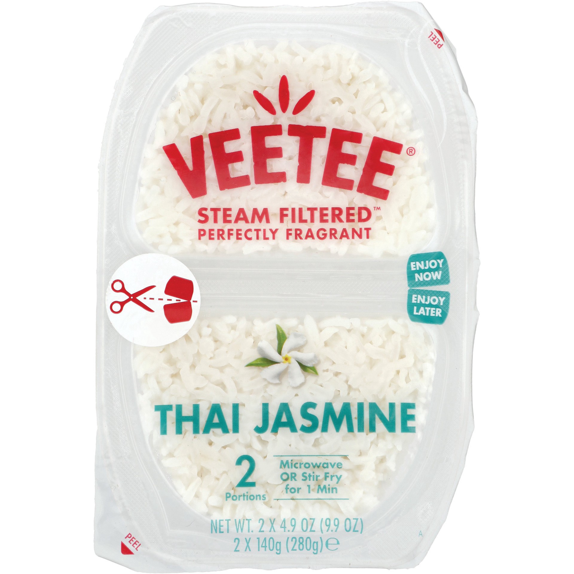 slide 1 of 1, Veetee Thai Jasmine Duo Pot, 9.9 oz