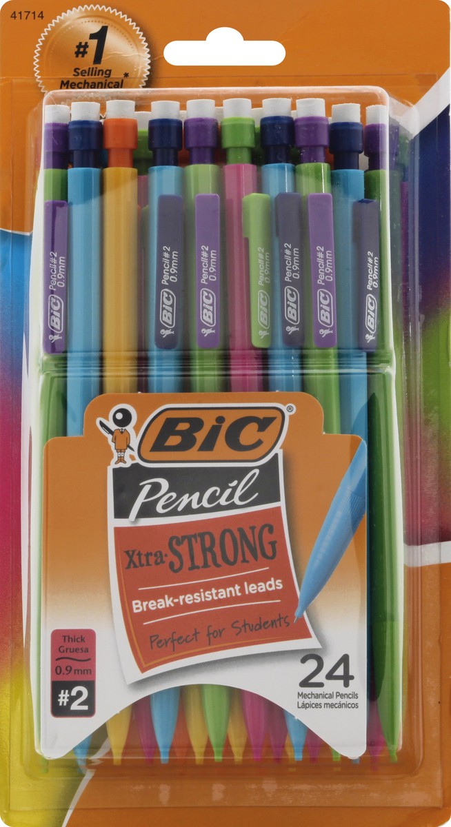 slide 1 of 9, BIC Xtra Strong 0.9mm Mechanical Pencils, 24 ct