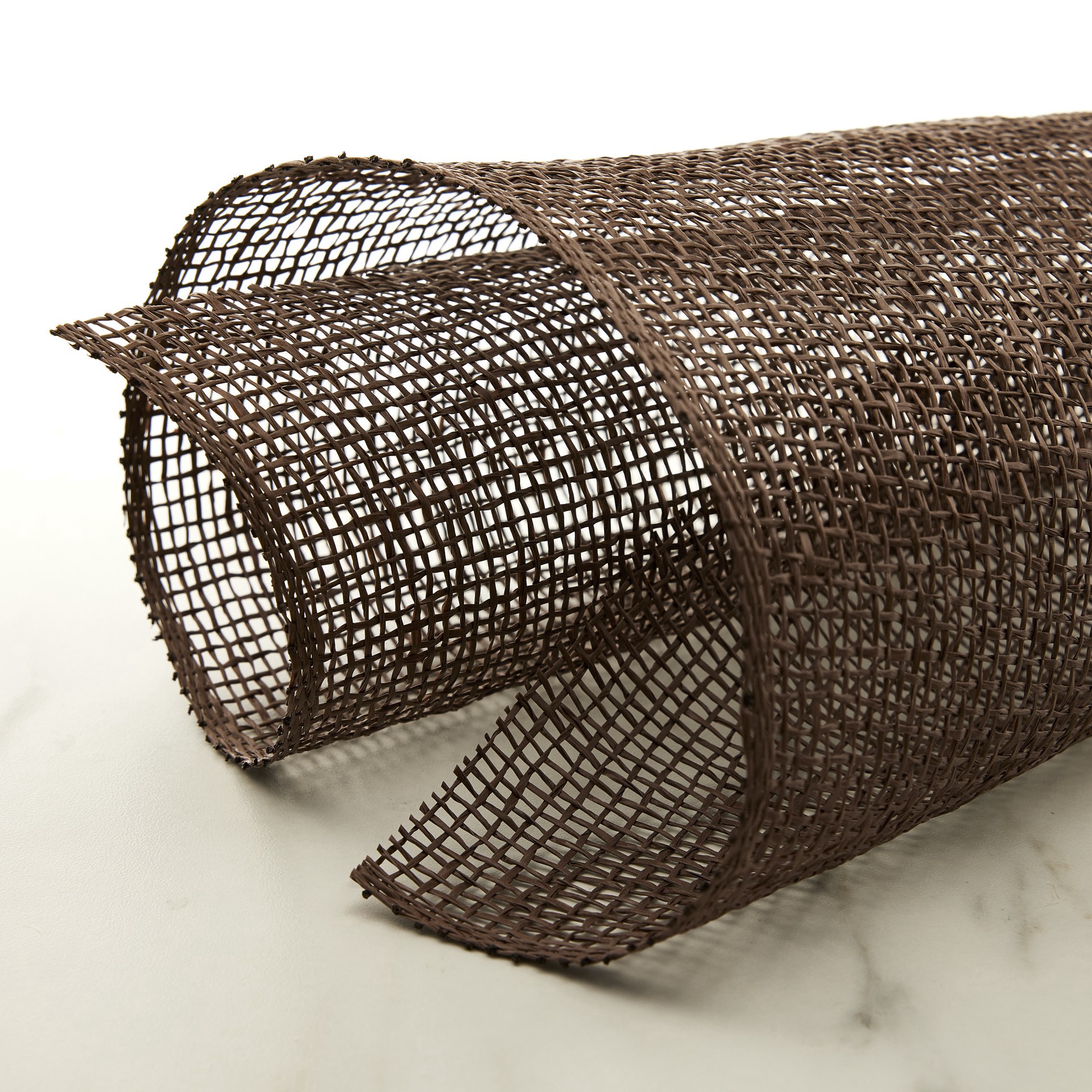 slide 4 of 4, 10" X 19ft. Chocolate Brown Poly Burlap Mesh By Celebrate It, 10 in x 19 ft