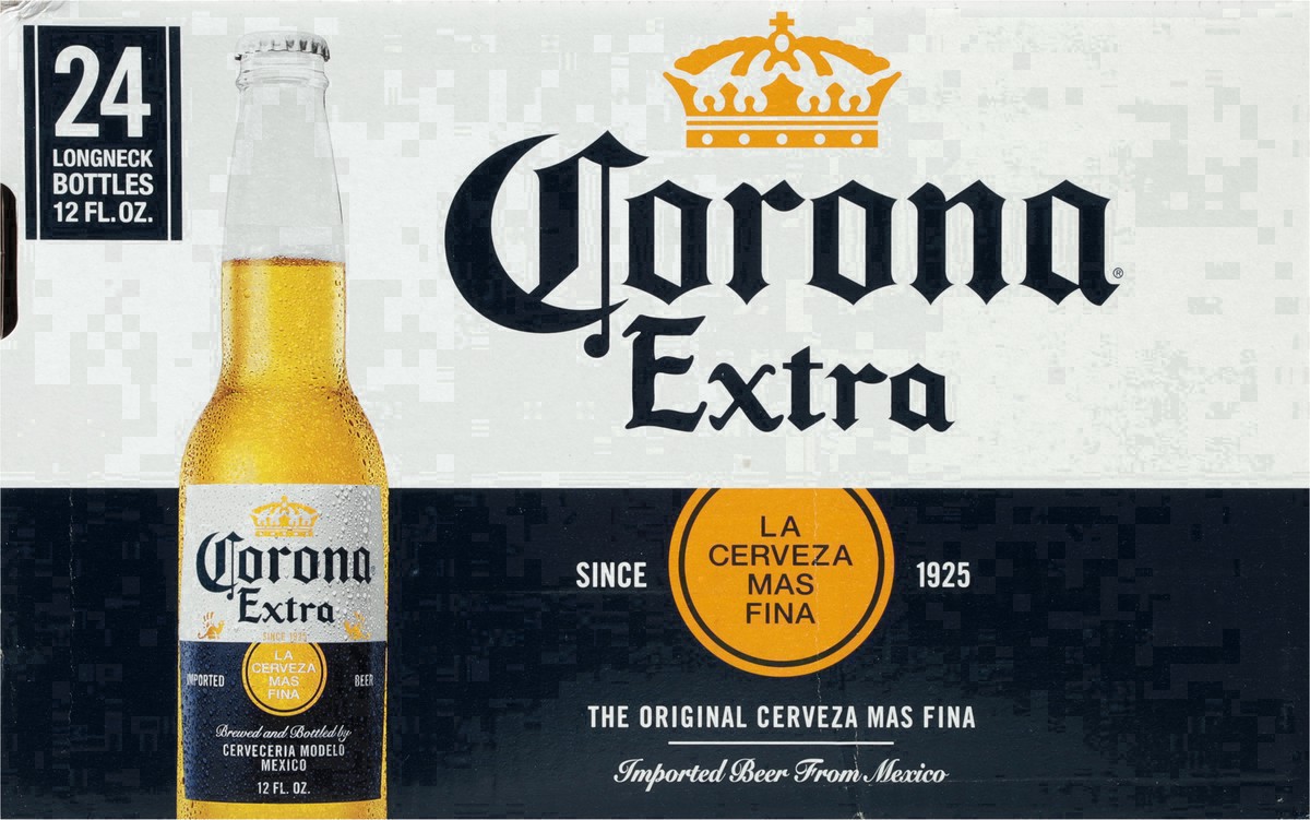 slide 5 of 86, Corona Extra Mexican Lager Import Beer, 24 pk 12 fl oz Bottles, 4.6% ABV, 288 fl oz