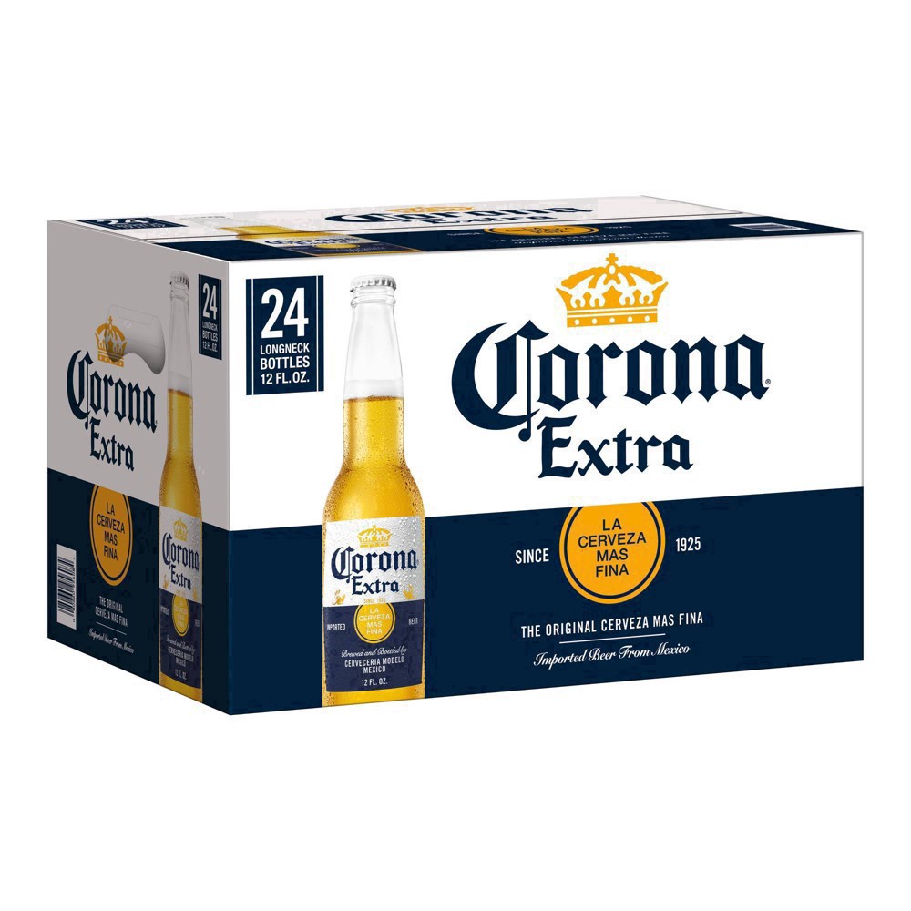 slide 50 of 86, Corona Extra Mexican Lager Import Beer, 24 pk 12 fl oz Bottles, 4.6% ABV, 288 fl oz