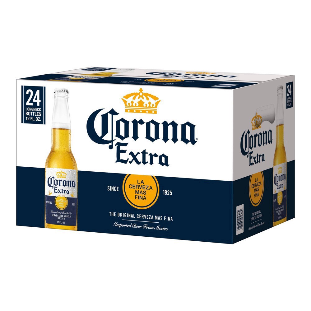 slide 36 of 86, Corona Extra Mexican Lager Import Beer, 24 pk 12 fl oz Bottles, 4.6% ABV, 288 fl oz