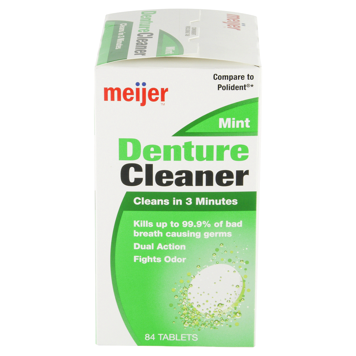 slide 3 of 6, Meijer Mint Denture Cleaner Tablets, 84 ct