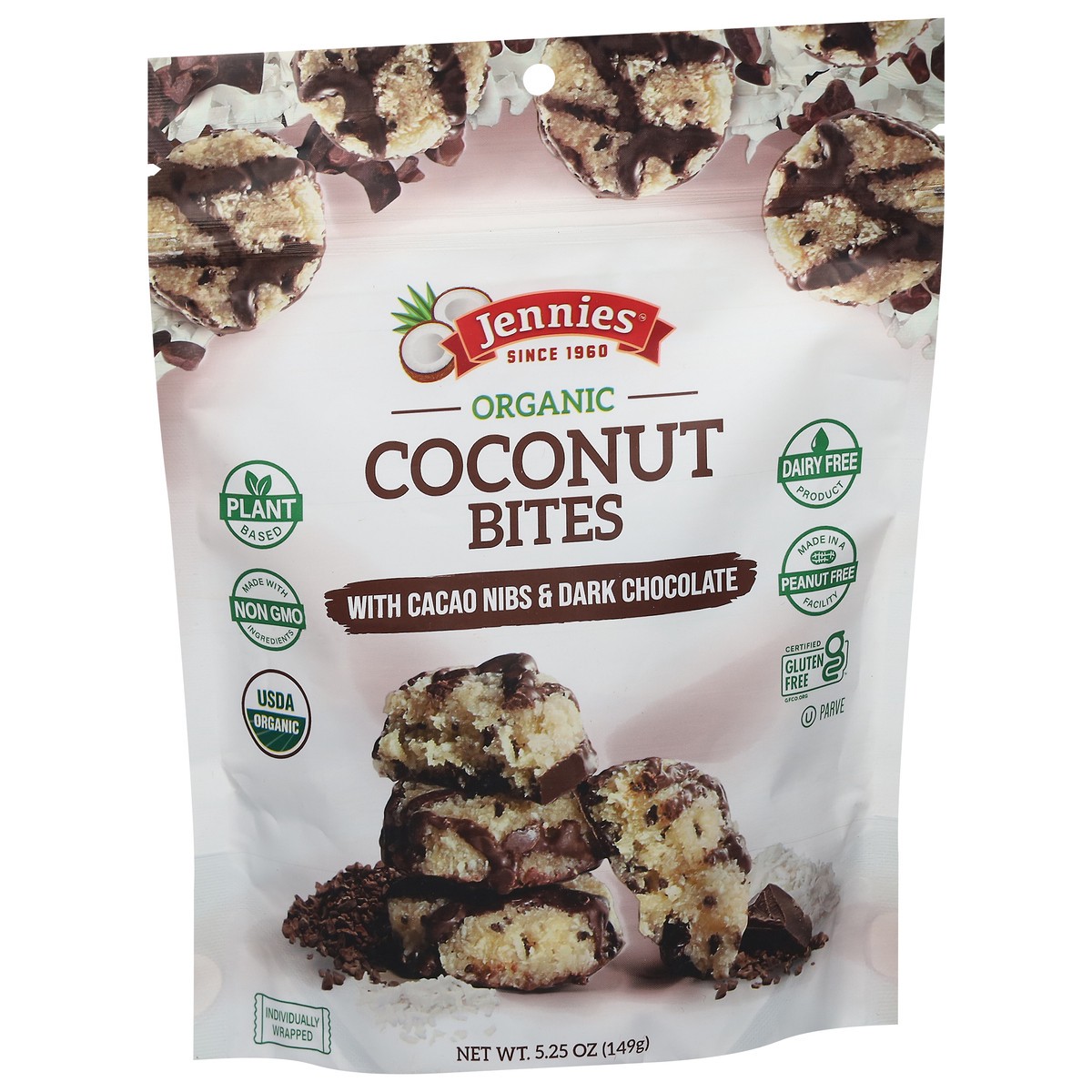 slide 6 of 14, Jennie's Organic Coconut Bites 5.25 oz, 5.25 oz