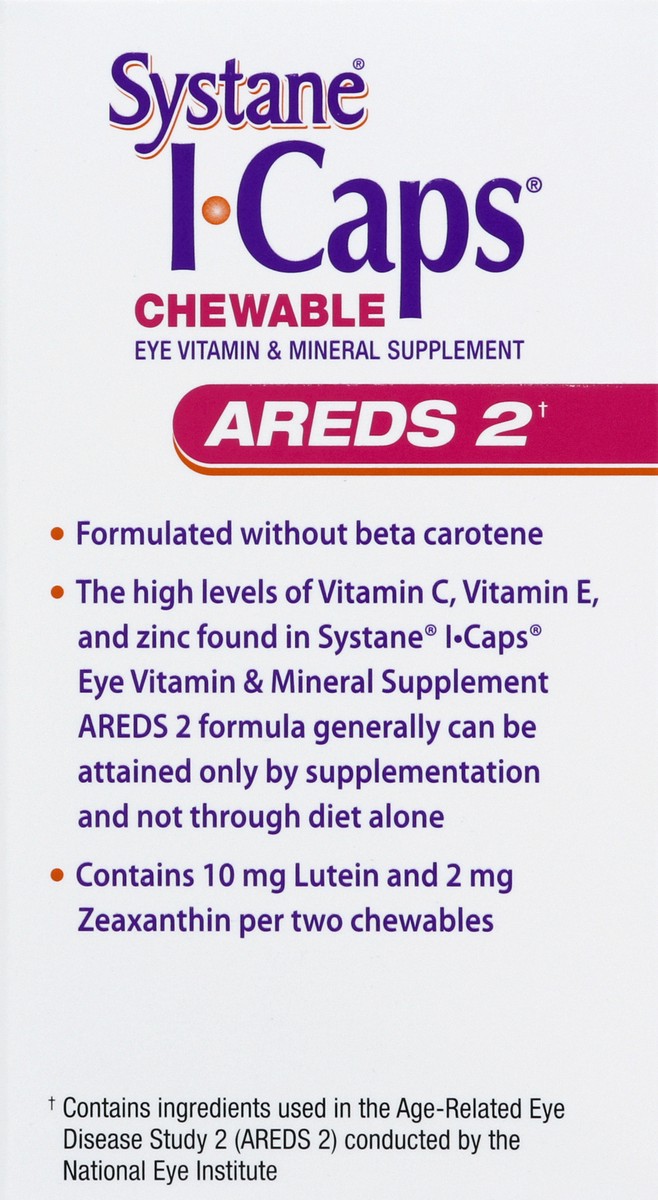 slide 2 of 5, Systane I-Caps Chewable Eye Vitamin & Mineral Supplement Berry Flavor, 60 ct