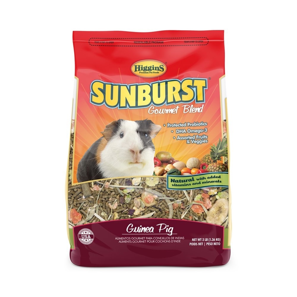 slide 1 of 1, Higgins Sunburst Gourmet Guinea Pig Food Mix, 6 lb