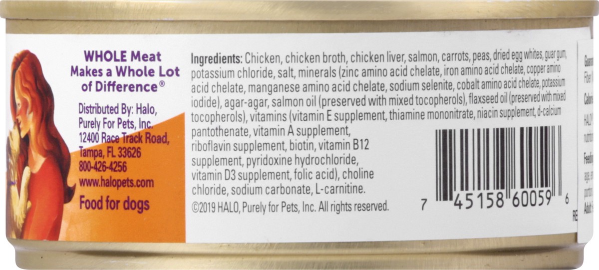 slide 8 of 9, Halo Small Breed Dog Chicken & Salmon Recipe Food for Dogs 5.5 oz, 5.5 oz