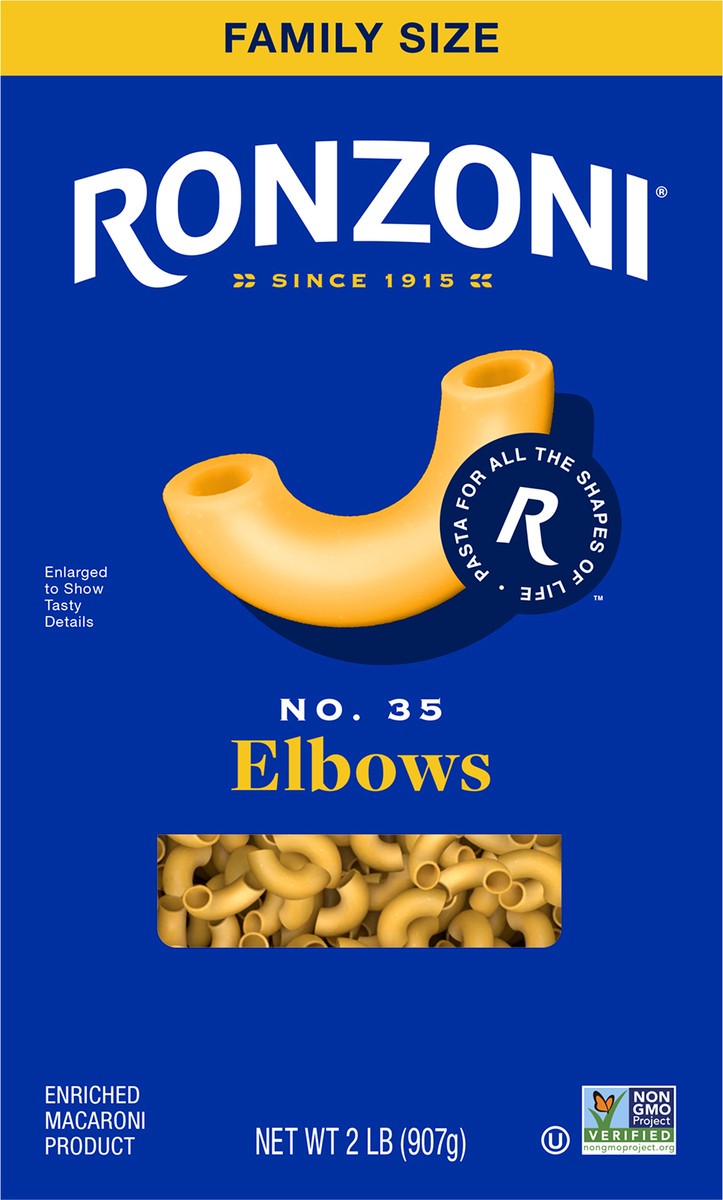 slide 3 of 15, Ronzoni Elbows, Family Size, 32 oz, 2 lb