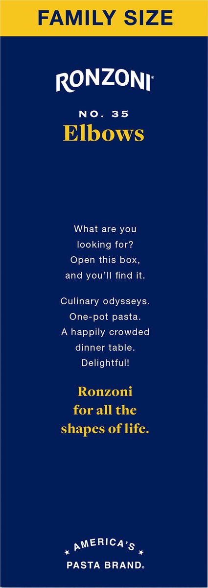 slide 7 of 15, Ronzoni Elbows, Family Size, 32 oz, 2 lb