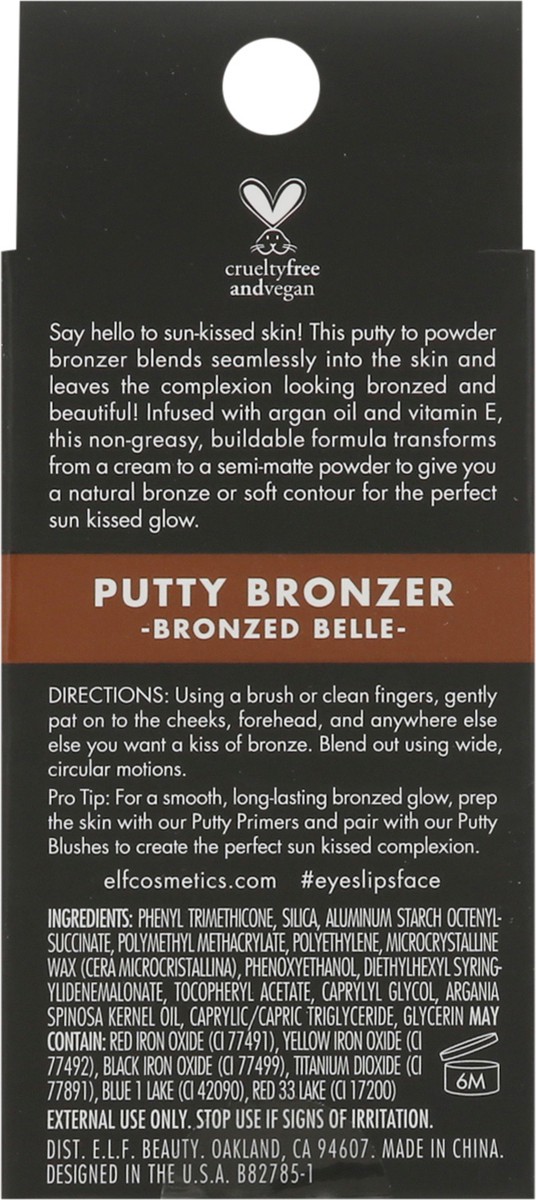 slide 6 of 10, e.l.f. Bronzed Belle Putty Bronzer 0.35 oz, 0.35 oz