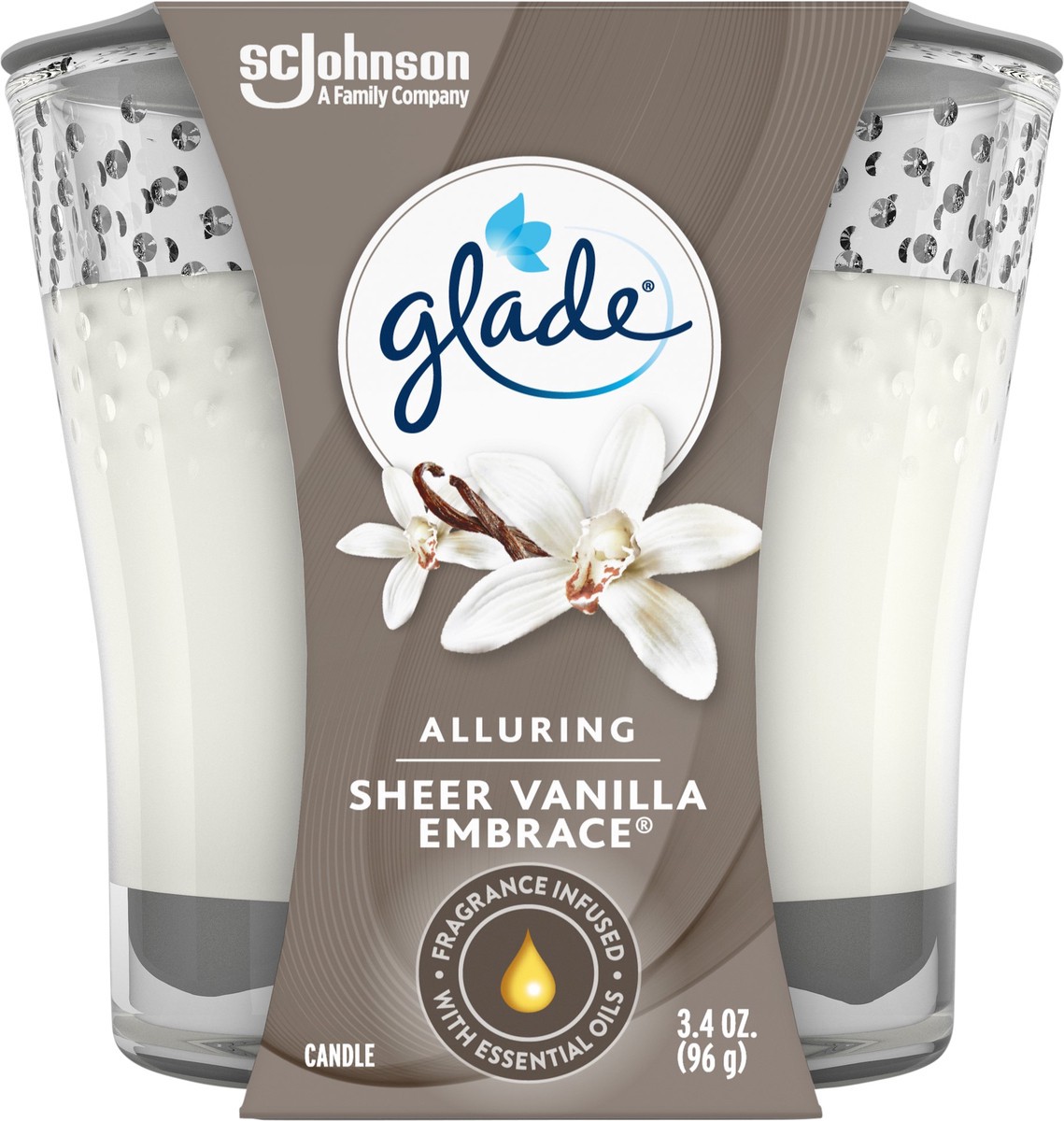 slide 4 of 5, Glade Pure Vanilla Joy Candle, 