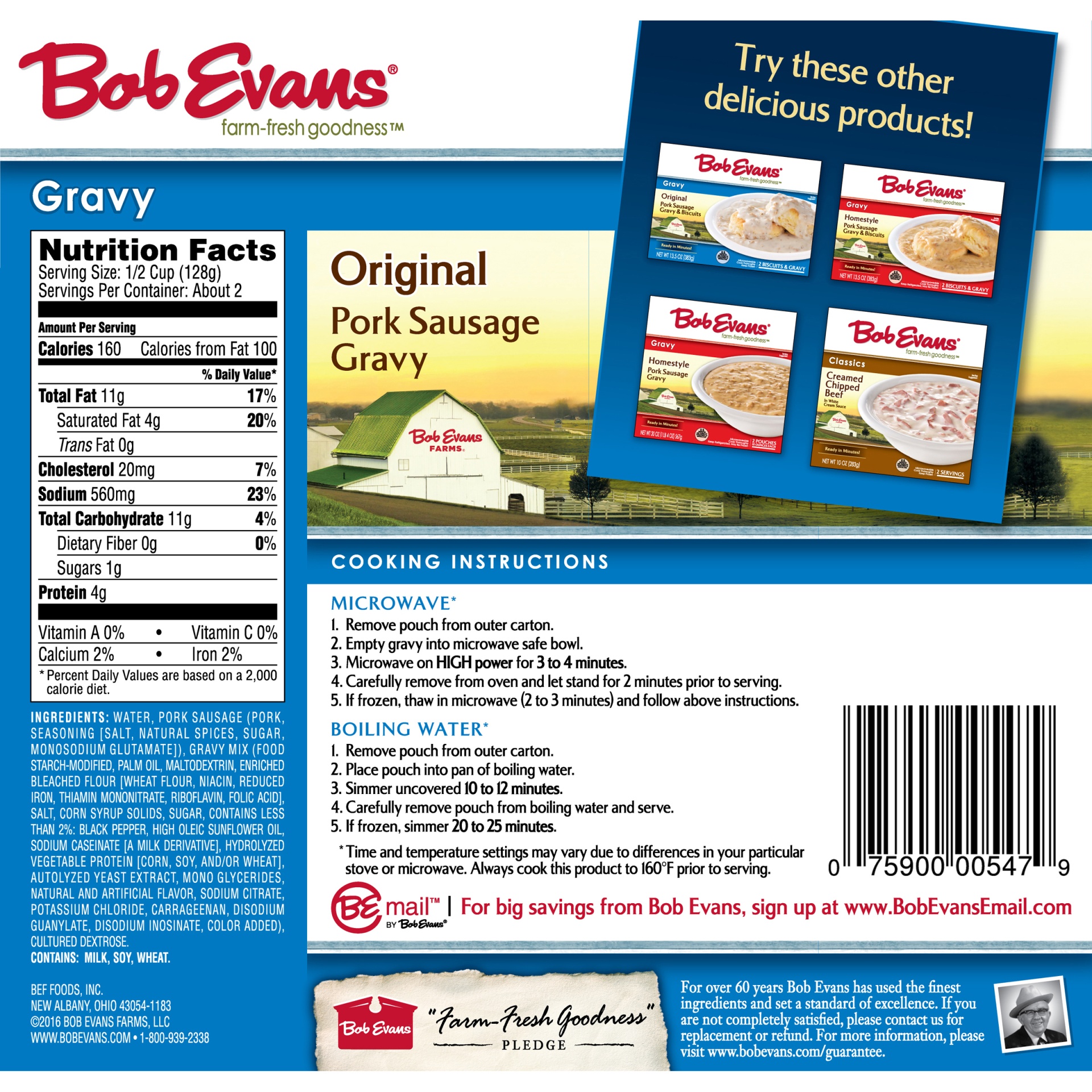 slide 6 of 8, Bob Evans Gravy Packet, 10 oz