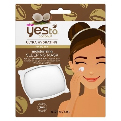 slide 1 of 1, Yes to Coconut Moisturizing Sleeping Mask, 0.25 oz