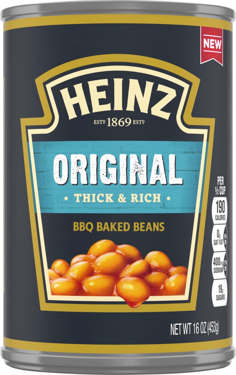 slide 8 of 8, Heinz Original Thick & Rich BBQ Baked Beans 16 oz Can, 16 oz