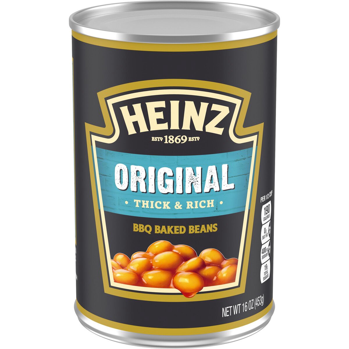 slide 1 of 8, Heinz Original Thick & Rich BBQ Baked Beans 16 oz Can, 16 oz