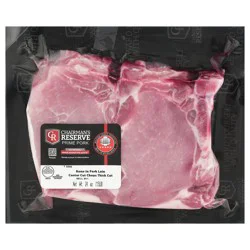 Chairman's Reserve Prime Pork All Natural Thick Cut Bone-In Pork Loin Center Cut Chops, 1.5 lbs.