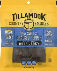 Tillamook Country Smoker Sea Salt & Cracked Pepper Beef Jerky 2.5 oz