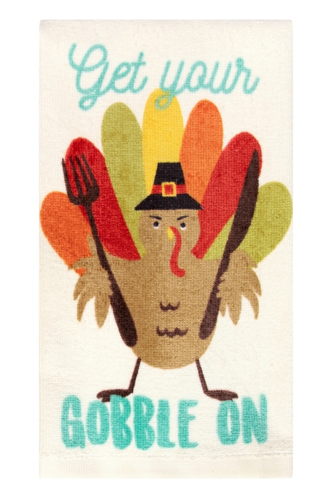 slide 1 of 1, Ritz Get Your Gobble On Fiber Reactive Kitchen Towel, 1 ct