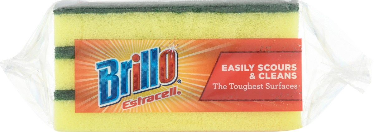 slide 9 of 9, Brillo Estracell Heavy Duty Scrub Sponge, 1 ct