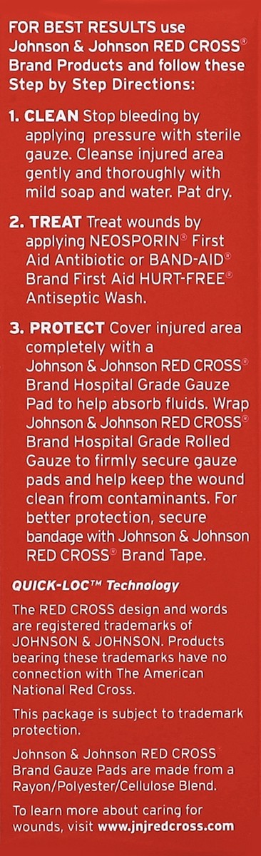 slide 2 of 8, Johnson & Johnson Gauze Pads 10 ea, 10 ct