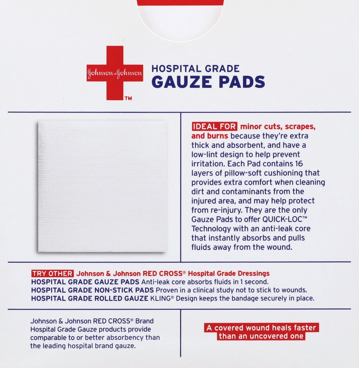 slide 6 of 8, Johnson & Johnson Gauze Pads 10 ea, 10 ct