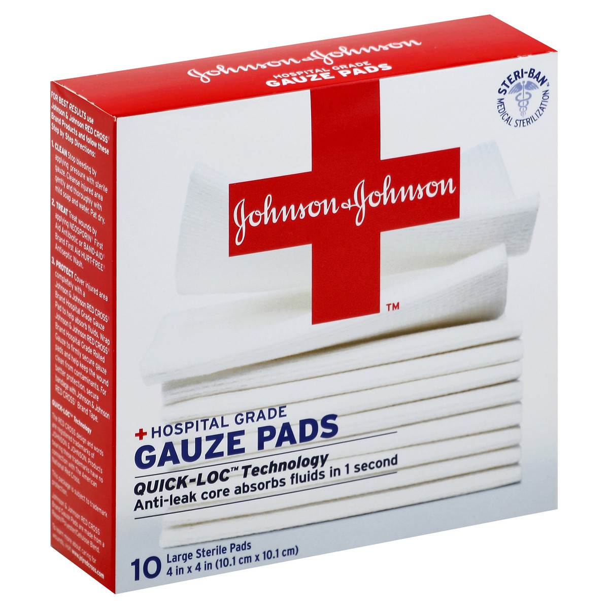 slide 7 of 8, Johnson & Johnson Gauze Pads 10 ea, 10 ct