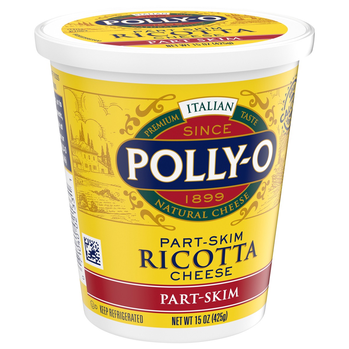 slide 7 of 11, Polly-O Part-Skim Ricotta Cheese, 15 oz Tub, 15 oz