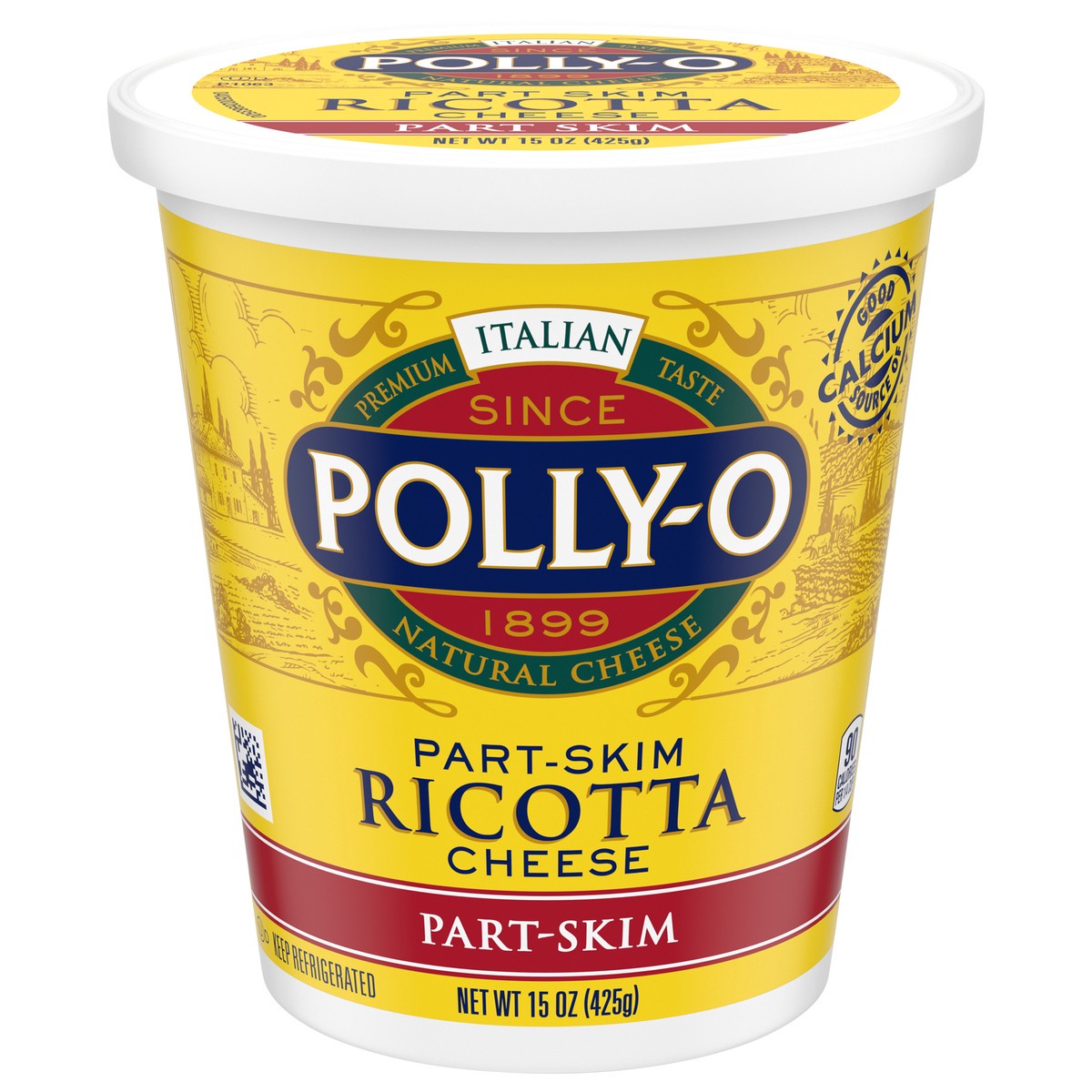 slide 11 of 11, Polly-O Part-Skim Ricotta Cheese, 15 oz Tub, 15 oz