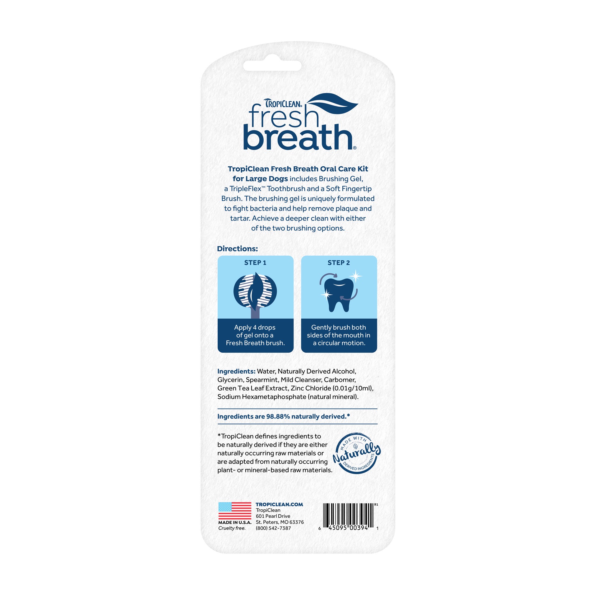 slide 2 of 3, TropiClean Fresh Breath Certified Wellness Collection Vet Strength Oral Care Kit for Large Dogs, 2 oz