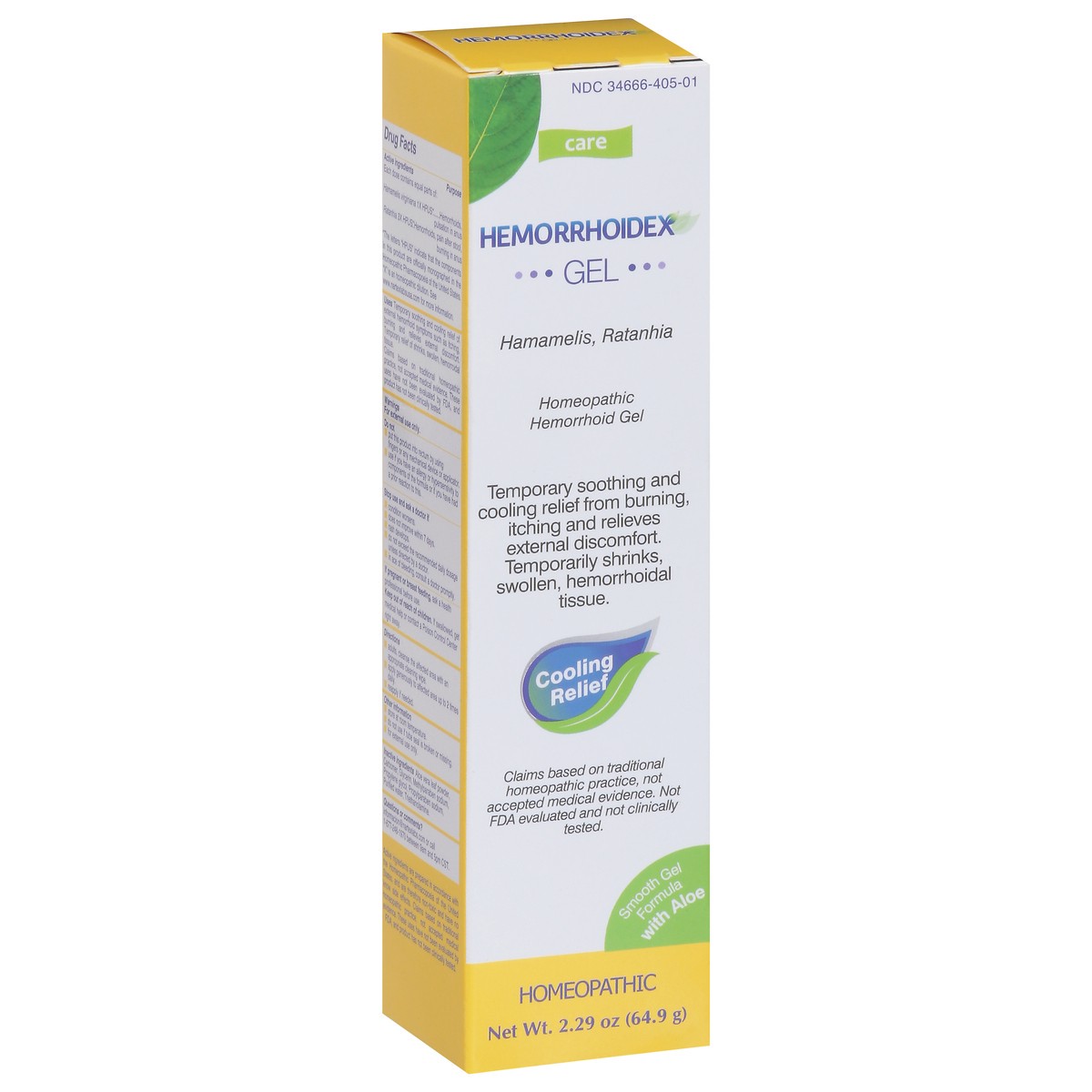 slide 2 of 9, Hemorrhoidex Homeopathic Hemorrhoid Gel 2.29 oz, 2.29 oz