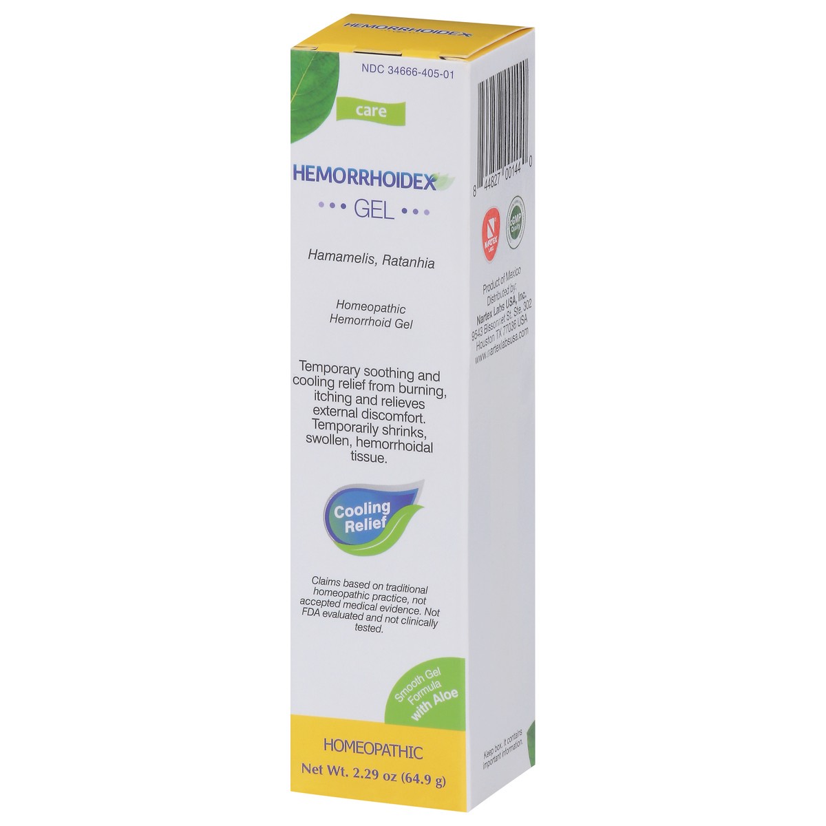 slide 9 of 9, Hemorrhoidex Homeopathic Hemorrhoid Gel 2.29 oz, 2.29 oz